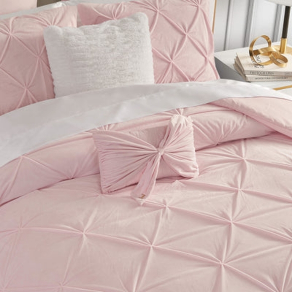 Juicy Couture Light Pink Bow Pillow - Picture 6 of 7